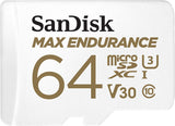 بطاقة Sandisk Max Endurance بسرعة 100/40 ميجابايت/ثانية وسرعة 15000 ساعة مع محول Micro SDXC