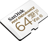 Sandisk Max Endurance 100/40 MB/s 15,000H Micro SDXC Card with Adapter