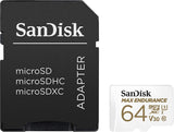 بطاقة Sandisk Max Endurance بسرعة 100/40 ميجابايت/ثانية وسرعة 15000 ساعة مع محول Micro SDXC