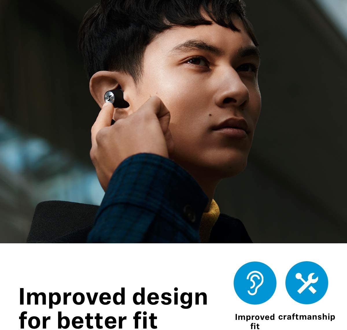 Sennheiser Momentum True Wireless 2 - سماعات أذن بلوتوث مع خاصية إلغاء الضوضاء النشطة، إيقاف ذكي، تحكم باللمس قابل للتخصيص وعمر بطارية يصل إلى 28 ساعة 