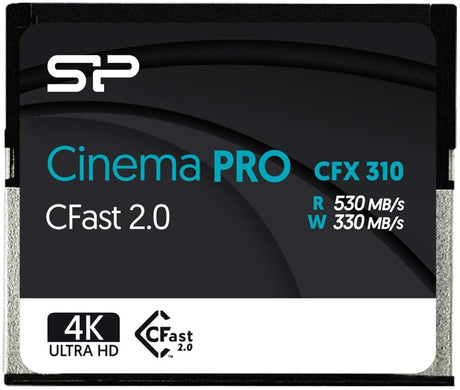 بطاقة ذاكرة Silicon Power CFast2.0 CinemaPro CFX310 530/330 ميجابايت / ثانية