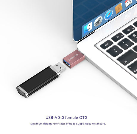 Tronsmart OTG USB C to USB A 3.0 Mini Adapter CTAF