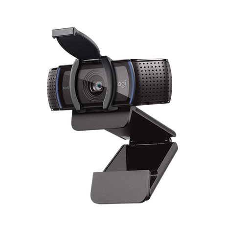 Logitech C920s Pro HD 1080p webcam – front view with privacy shutter