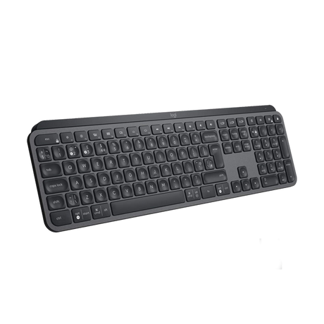 Logitech MX Keys wireless keyboard – Arabic-English layout – front view