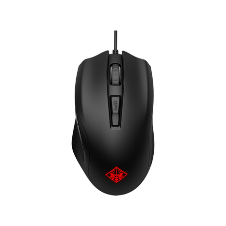 HP Omen 400 gaming mouse – front view black