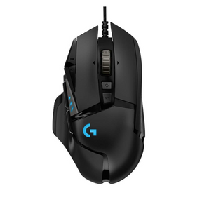 Logitech G502 Hero wired gaming mouse – front view
