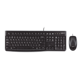 Logitech MK120 wired keyboard and mouse combo Arabic-English – front view