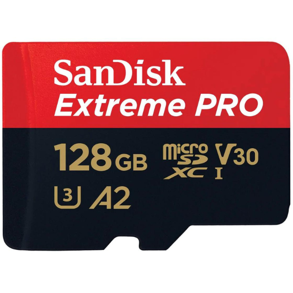 بطاقات سانديسك اكستريم برو SD UHS Micro SD، 128 جيجابايت 200 ميجابايت/ثانية - مايكرو
