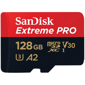 SanDisk Extreme Pro 128GB microSD 200MB/s – front view
