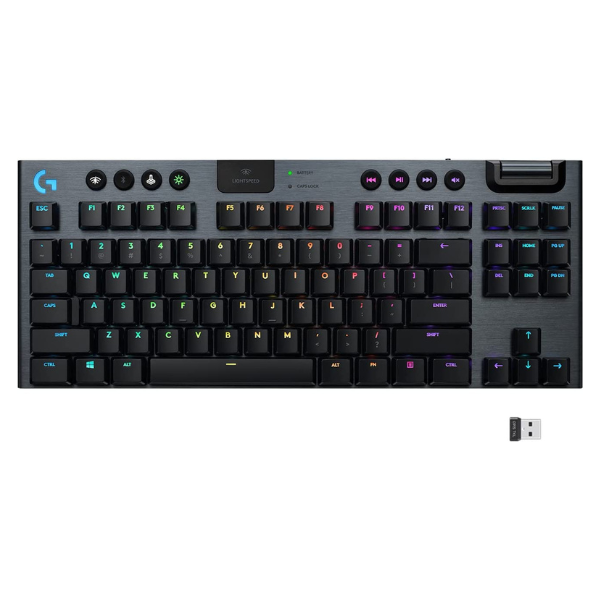 لوحة مفاتيح الألعاب الميكانيكية Logitech G915 من لوجيتك, GL Tactile Lightspeed Wireless RGB