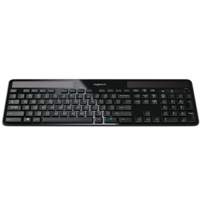 Logitech K750 solar wireless keyboard – front view ultra-slim