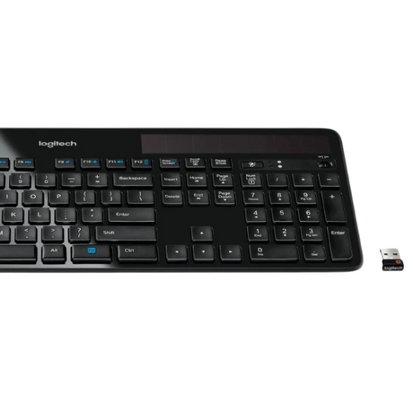 لوحة مفاتيح لوجيتك K750 لاسلكية تعمل بالطاقة الشمسية رفيعة للغاية