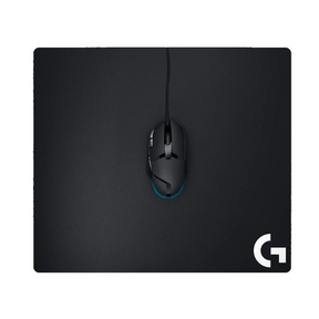 Logitech G640 large cloth gaming mouse pad – front view black
