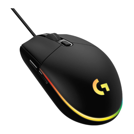 Logitech G203 Lightsync gaming mouse – front view black