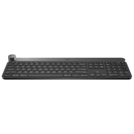 Logitech Craft keyboard – Crown input dial close-up