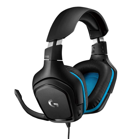 Logitech G432 7.1 surround sound gaming headset – front view