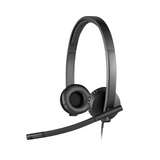 Logitech H570e Wired Headset, Stereo Headphones with Noise-Cancelling Microphone