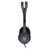 Logitech H111 Stereo Headset with Microphone - Black