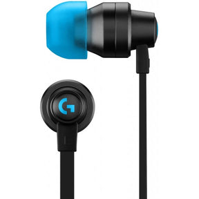 Logitech G333 gaming earphones – front view black